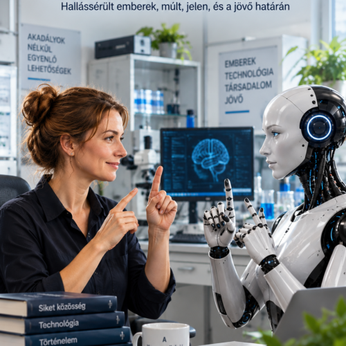 Sándorffy Aliz: Csendes forradalom a mesterséges intelligencia korában - Hallássérült emberek múlt, jelen, és a jövő határán